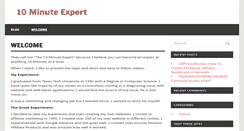 Desktop Screenshot of 10minuteexpert.com