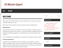 Tablet Screenshot of 10minuteexpert.com
